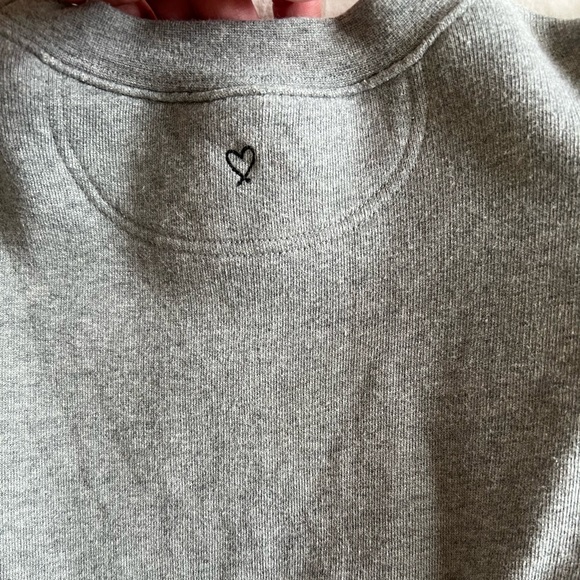 Stella and Dot exaggerated puff sleeve sweatshirt - heather grey - Picture 6 of 9